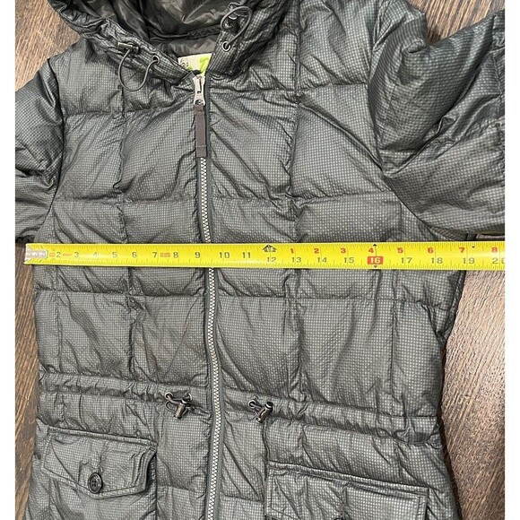 Eddie Bauer Coat Women’s Small EB 550 Down Puffer Jacket Dark Green Nylon Long - Picture 7 of 9